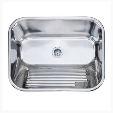 Kuchinox Chios zlewozmywak gospodarczy stalowy gładki 45x55x21,5 cm