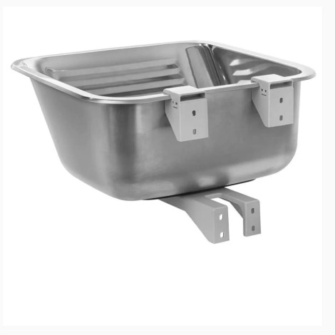 Kuchinox Chios zlewozmywak gospodarczy stalowy gładki 45x45x20 cm