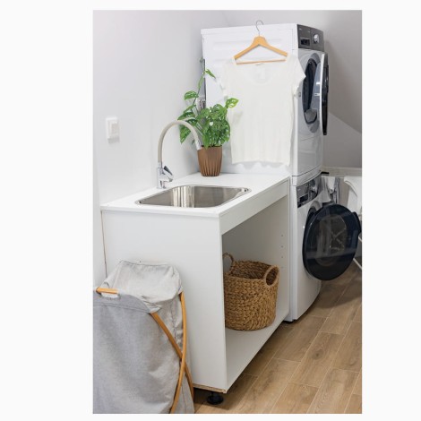 Kuchinox Eko zlewozmywak gospodarczy gładki inox 43x53,5x22,5 cm