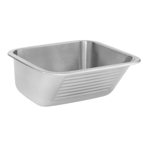 Deante zlewozmywak gospodarczy 1-komorowy stalowy 450x450x200  bez otworu na baterię + osprzęt.