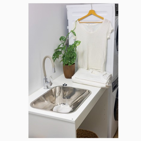 Kuchinox Eko zlewozmywak gospodarczy gładki inox 43x53,5x22,5 cm