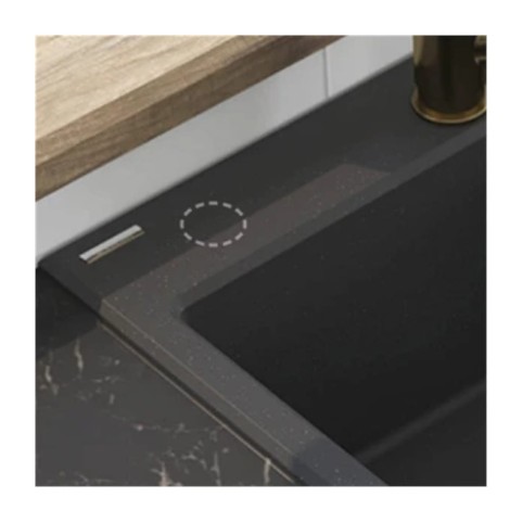 Deante Garden zlewozmywak gospodarczy 1-komorowyz ociekaczem  50x35 grafit + osprzęt.