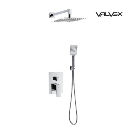 Valvex Ars zestaw natryskowy podtynkowy  z baterią wannowo-natryskową chrom