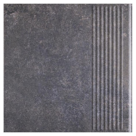 Paradyż Viano antracite klinkier stopnica prosta 30 x30 cm