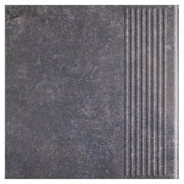 Paradyż Viano antracite klinkier stopnica prosta 30 x30 cm