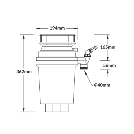 McAlpine Perfect Grind rozdrabniacz do odpadów WDU-2ASEU-POL