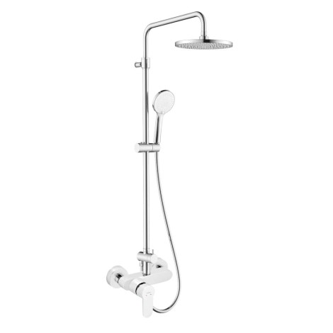 Ferro Nostris deszczownia okrągła z natryskiem i baterią chrom