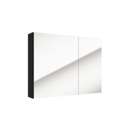 Defra Salsa E80 szafka lustrzana czarny mat 80x60x15cm