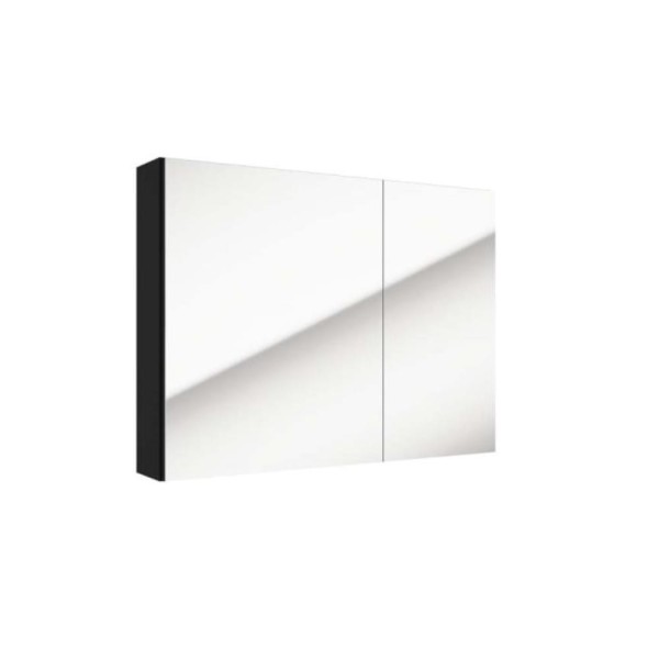 Defra Salsa E80 szafka lustrzana czarny mat 80x60x15cm
