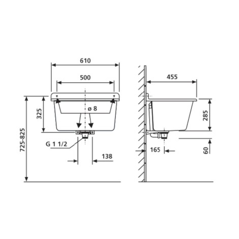 Roca Sanit komora pralnicza-zlewozmywak gospodarczy biały