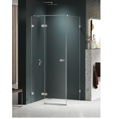 New trendy kabina prysznicowa lewa AVEXA NICKEL BRUSHED