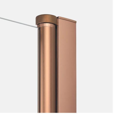 New trendy kabina prysznicowa Soleo COPPER BRUSHED 2D kwadratowa 90*90*195