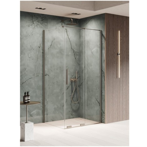 New trendy kabina prysznicowa SMART GUNMETAL BRUSHED 1D prostokątna 120*90*200