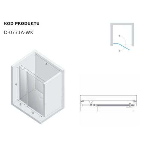 New Trendy drzwi wnękowe New Soleo Gold Brushed 1D 