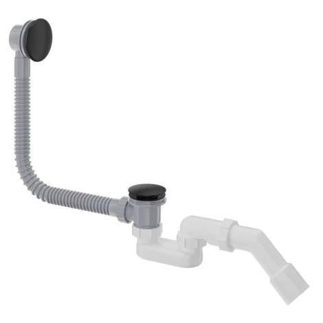 Deante Prizma syfon do wanny click-clack czarny