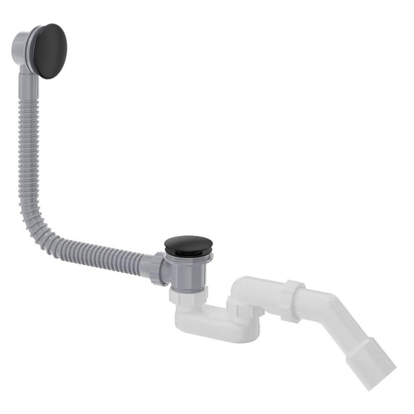 Deante Prizma syfon do wanny click-clack czarny