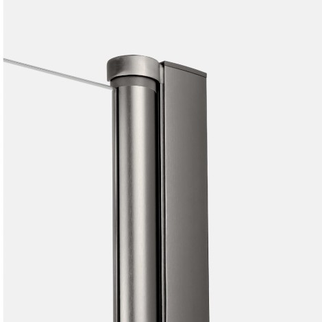 New trendy kabina walk-in New Solo 90x195 gunmetal brushed