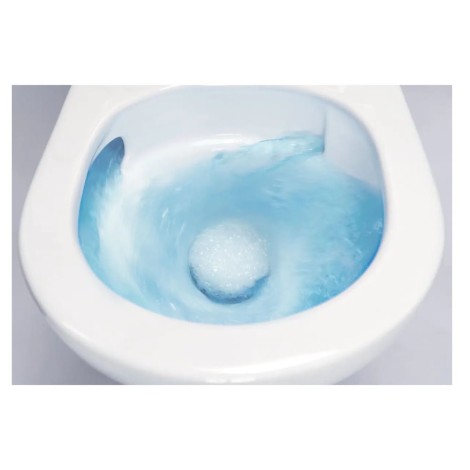 Deante Jasmin kompakt bezkołnierzowy wirowy z deska biały