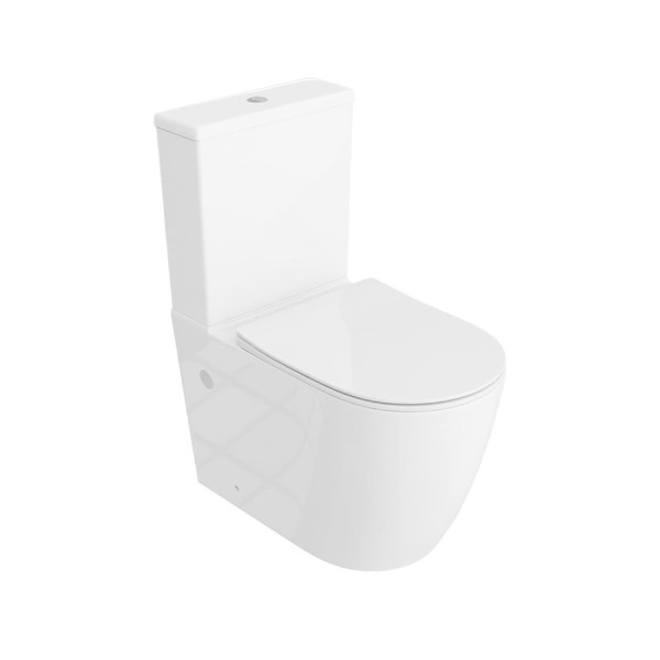 Lavita Runson 2.0 kompakt WC bezkołnierzowy z deską wolnoopadającą