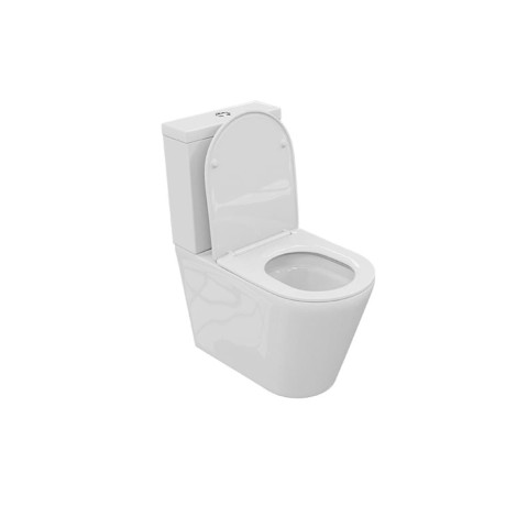 Lavita Anton 2.0 kompakt WC bezkołnierzowy z deską wolnoopadającą