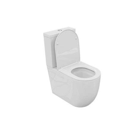 Lavita Runson 2.0 kompakt WC bezkołnierzowy z deską wolnoopadającą