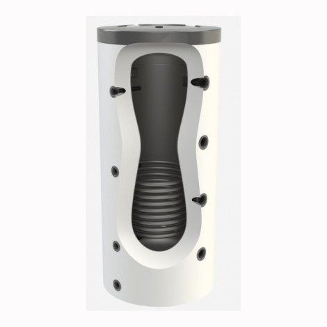 Elektromet zbiornik buforowy z wężownicą WGJ-B PSTW+ stojący do pomp ciepła i kotłów c.o. 400 l