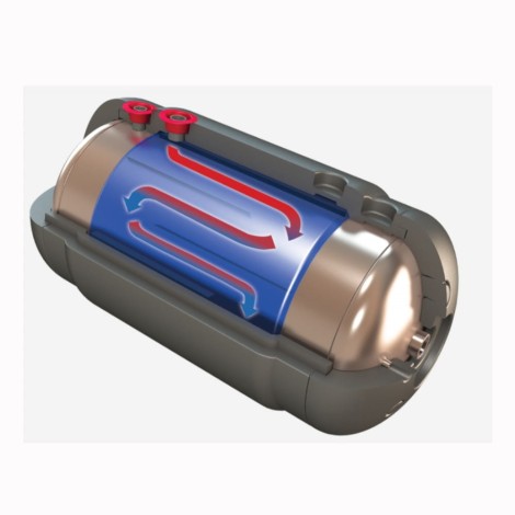 Elektromet wymiennik dwupłaszowy poziomy WGJ-g TURBO 250 L