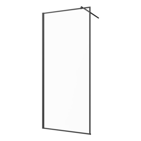 Invena kabina walk-in II 900x2000 mm profil czarny