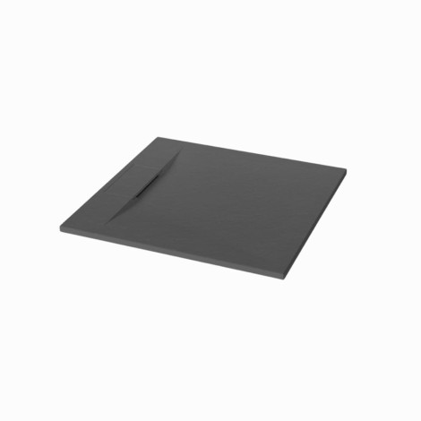 Invena Alvero brodzik prostokątny 80x100 cm czarny