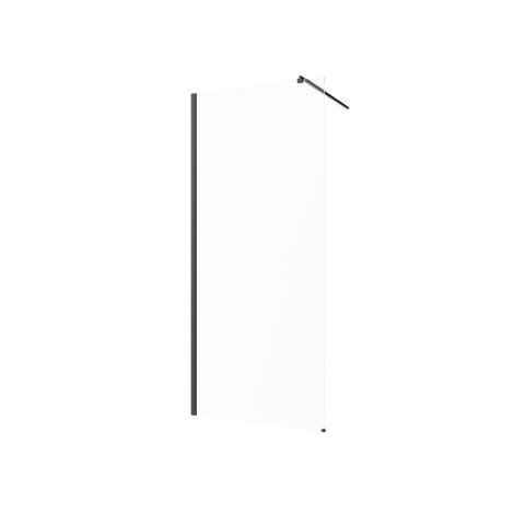 Invena Walk in kabina czarny 110x200cm