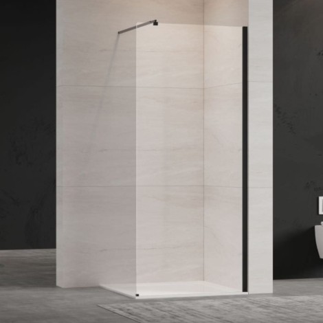 Inwena kabina Walk-in II 900x2000mm profil czarny