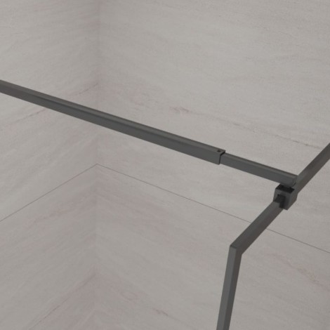 Invena kabina walk-in II 900x2000 mm profil czarny