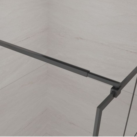 Invena kabina Walk-in II 900x2000mm profil czarny