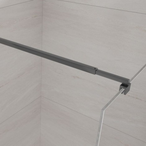 Inwena kabina Walk-in II 900x2000mm profil czarny