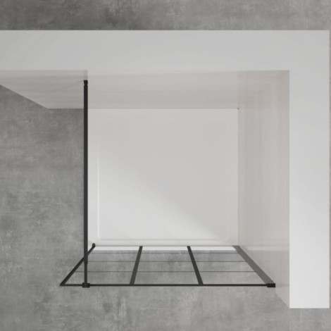 Invena kabina Walk-in II 900x2000mm profil czarny