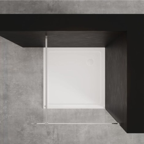 Invena kabina Walk-in II 800X20000 mm profil chrom
