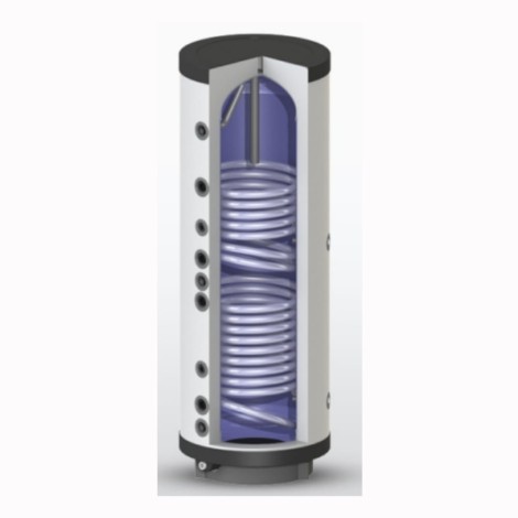 Elektromet WGJ-S DUO FIT wymiennik 2-wężownice stojący 300 l  bez grzałki