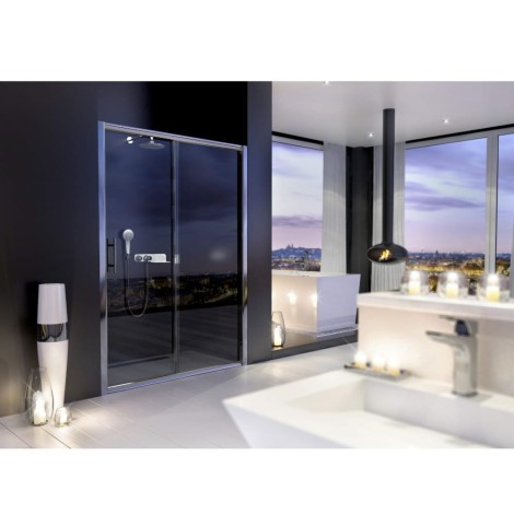 Deante Cynia drzwi wnękowe 100 x 200 cm przesuwne - aranżacja.