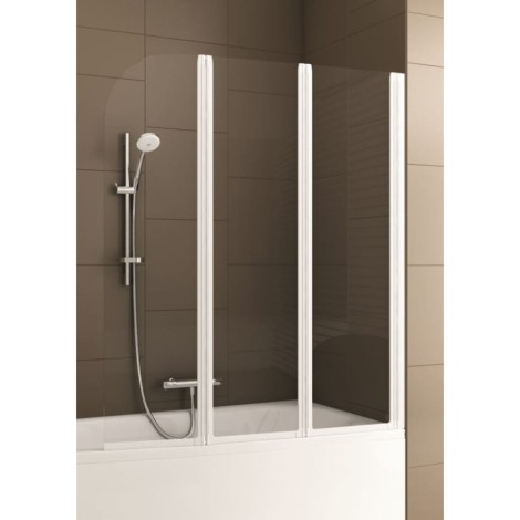 Kfa Modern parawan nawannowy składany 3-elementowy 120 cm biały