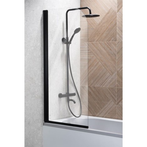 Kfa Modern parawan nawannowy składany 1-elementowy 70 cm czarny