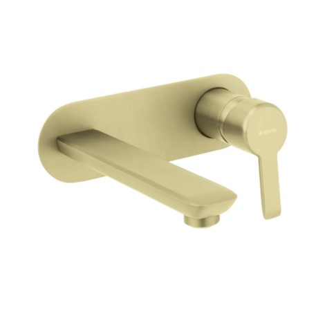 Deante Arnika bateria umywalkowa podtynkowa złoto szczotkowane