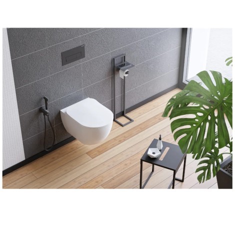 Deante Arnika bateria bidetowa podtynkowa czarna