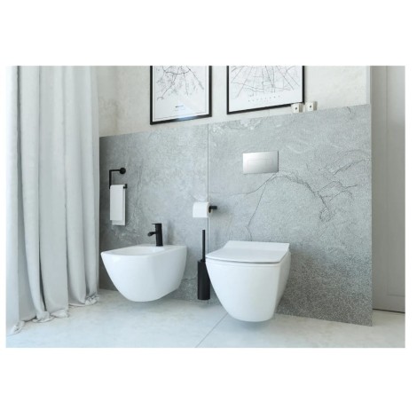 Deante Arnika bateria bidetowa stojąca nero