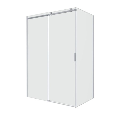 Roca Are drzwi wnękowe przesuwane lewe chrom 120cm