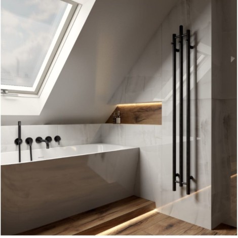 Lavita grzejnik Calentador 1 Black 1620x205