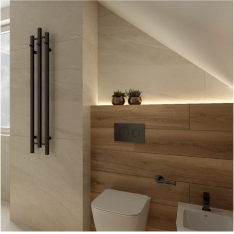 Lavita grzejnik Calentador 2 Black 1200x205