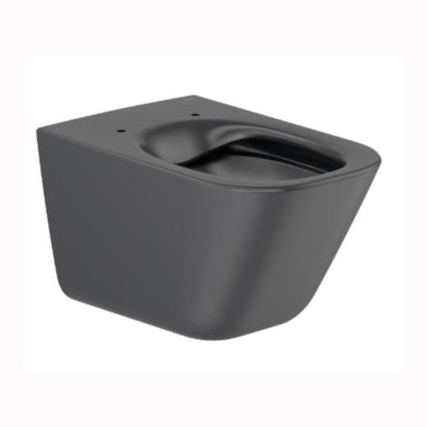 Roca Gap Rimpless miska WC podwieszana czarny mat