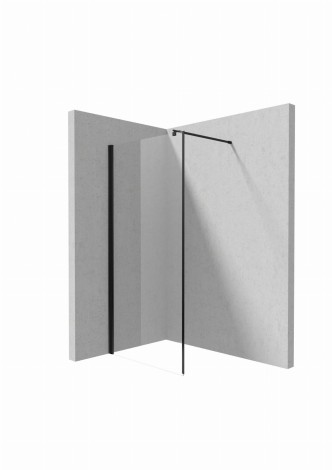 Deante Kerria Plus ścianka prysznicowa walk-in 80 cm czarna
