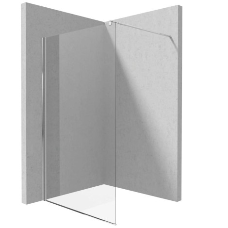 Deante Kerria Plus  ścianka  prysznicowa walk-in 140 cm chrom
