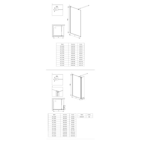Deante Kerria Plus  ścianka  prysznicowa walk-in 140 cm chrom